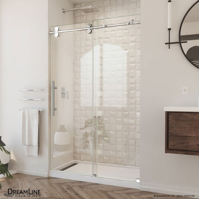 Enigma-XO Frameless Single Sliding Shower Door