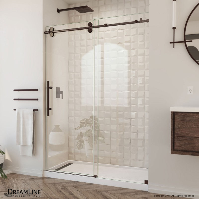 Enigma-XO Frameless Single Sliding Shower Door