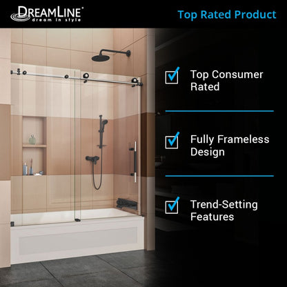 Enigma-XT Frameless Single Sliding Shower Door
