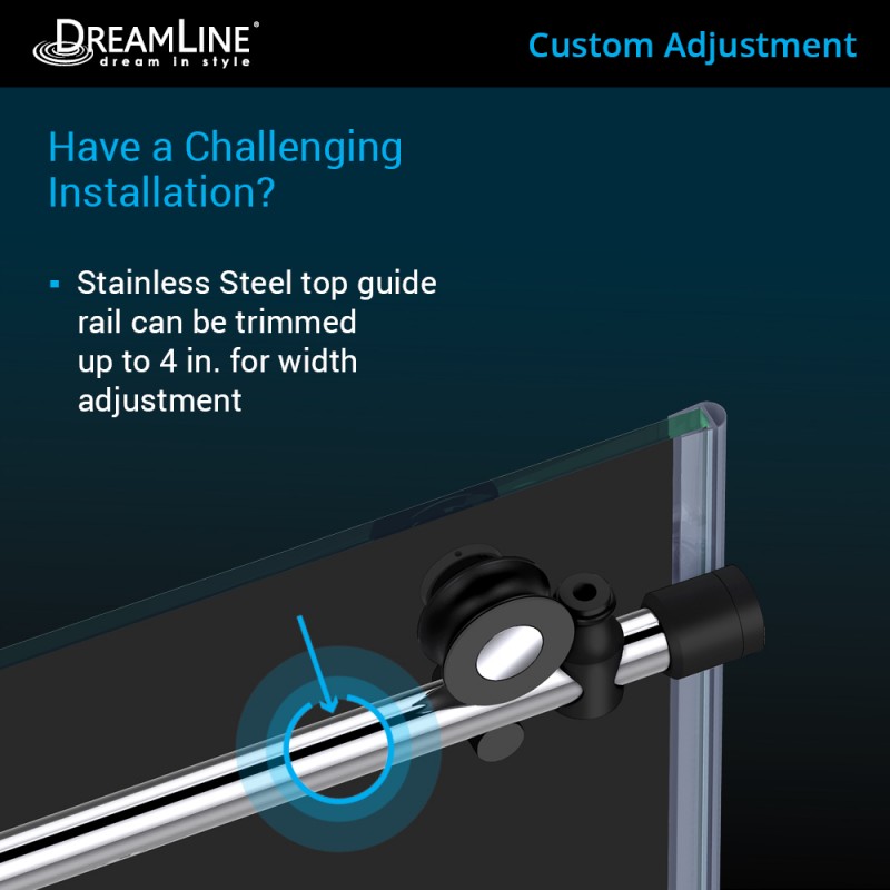 Enigma-XT Frameless Single Sliding Shower Door