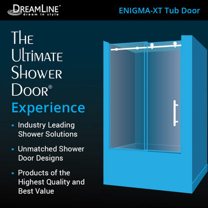 Enigma-XT Frameless Single Sliding Shower Door
