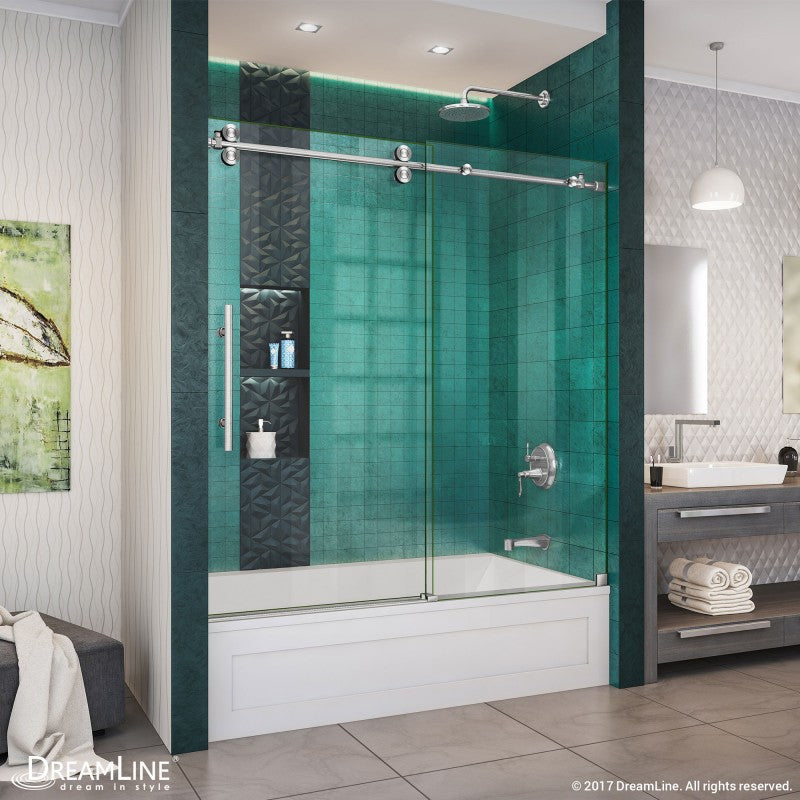 Enigma-XO Frameless Single Sliding Shower Door