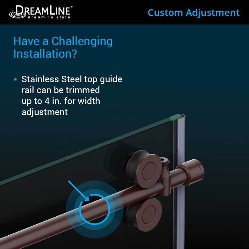 Enigma-XO Frameless Single Sliding Shower Door