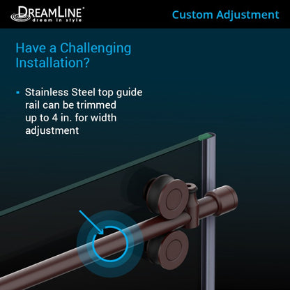 Enigma-XO Frameless Single Sliding Shower Door