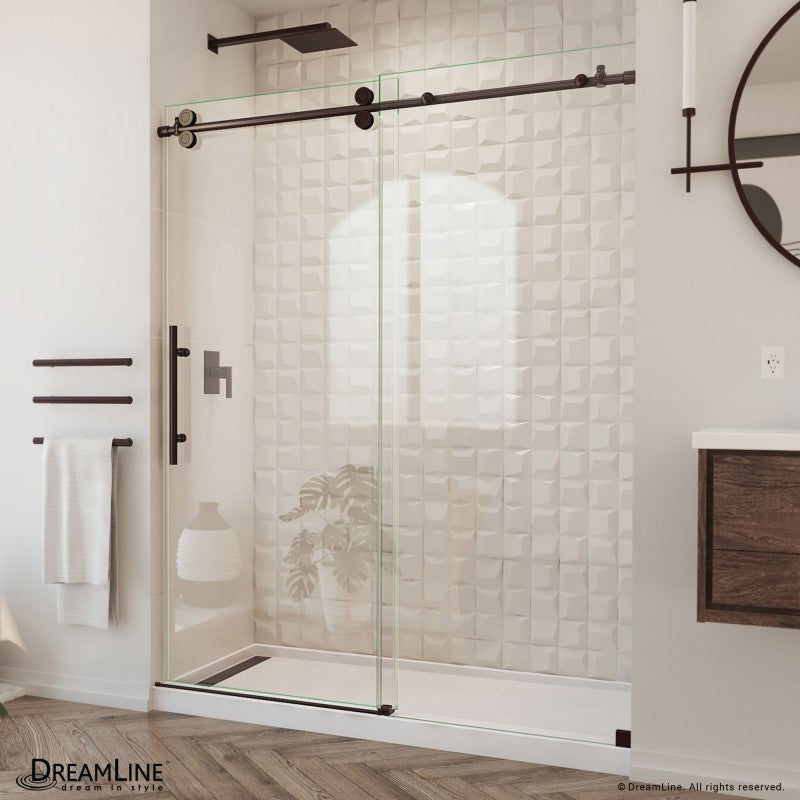 Enigma-XO Frameless Single Sliding Shower Door