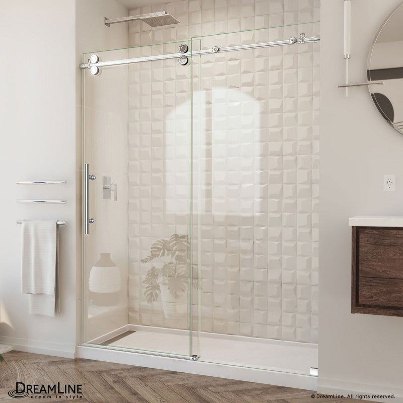Enigma-XO Frameless Single Sliding Shower Door