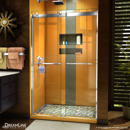 Sapphire Semi-Frameless Double Sliding Shower Door
