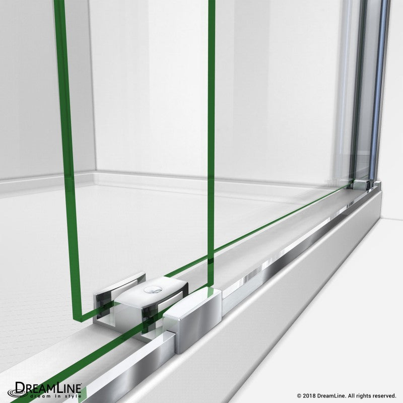 Sapphire Semi-Frameless Double Sliding Shower Door