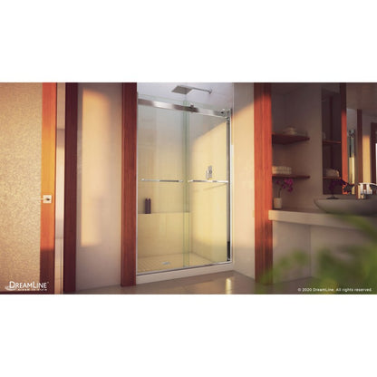 Essence-H Semi-Frameless Double Sliding Shower Door