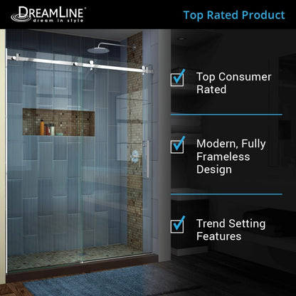 Enigma Air Frameless Single Sliding Shower Door