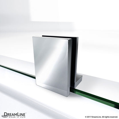 Prism Plus Frameless Neo-Angle Hinged Shower Door for Corner Enclosure