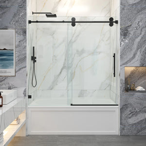 Corbett Single Sliding Frameless Shower/Tub Door with Smooth Sliding and 3/8 in. (10 mm) Glass (SS04)