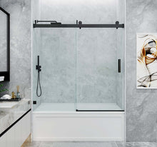 Load image into Gallery viewer, Xerxes Single Sliding Frameless Soft Close Shower/Tub Door with 3/8 in. (10 mm) Clear Glass (SS08)
