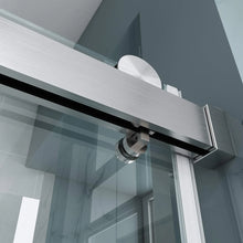 Load image into Gallery viewer, Xerxes Single Sliding Frameless Soft Close Shower/Tub Door with 3/8 in. (10 mm) Clear Glass (SS08)
