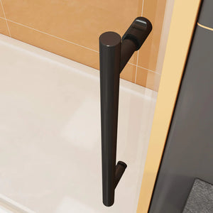 Cassius Single Sliding Frameless Soft Close Shower/Tub Door with 3/8 in. (10 mm) Clear Tempered Glass (SS12)