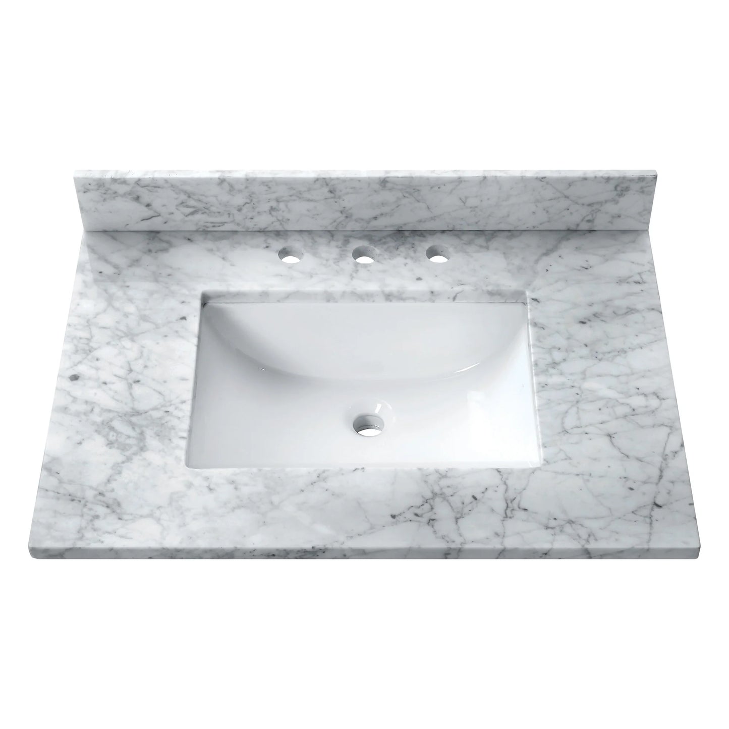 Carrara White Natural Marble Vanity Top