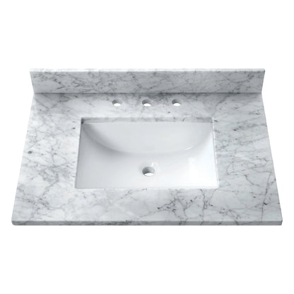 Carrara White Natural Marble Vanity Top