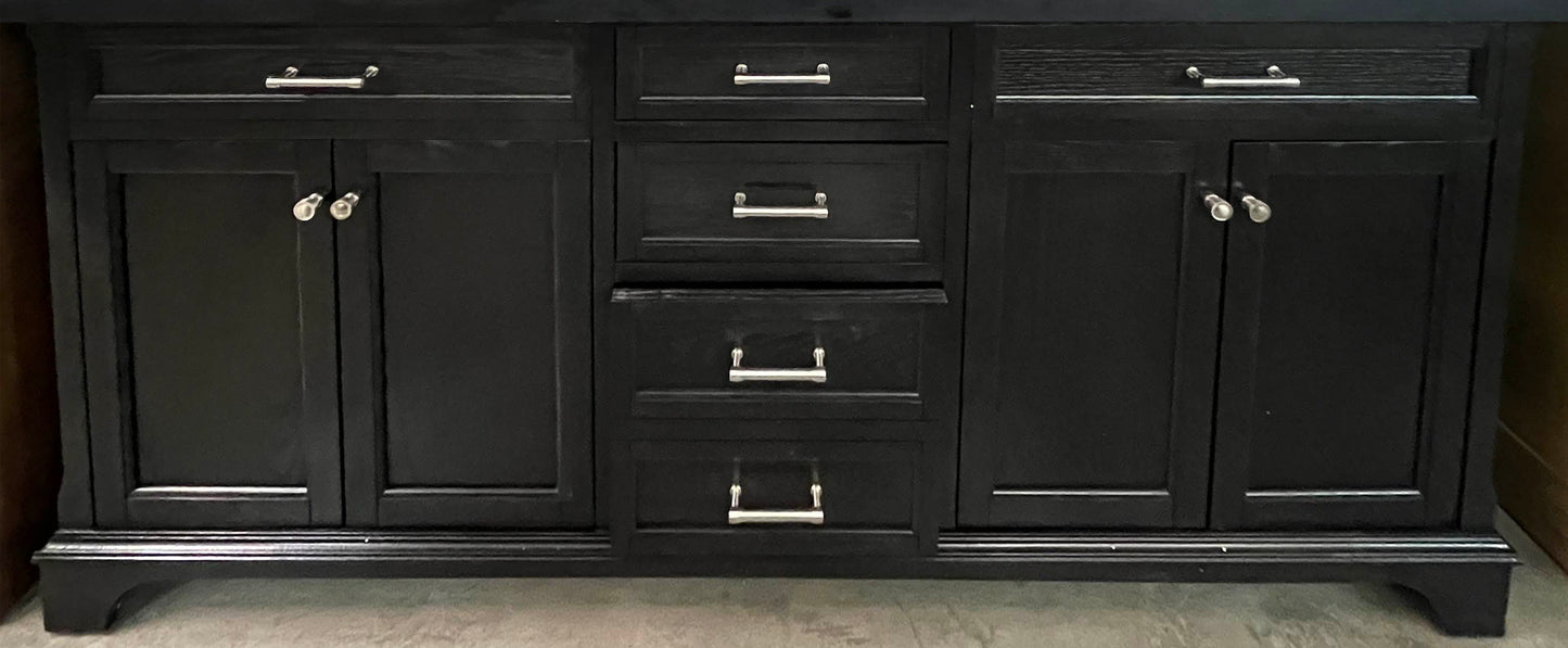 [CLEARANCE] Scott Living Roveland Black 72" Bathroom Vanity [BASE ONLY]