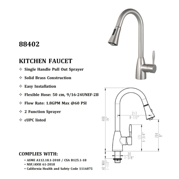 Calithea Kitchen Faucet