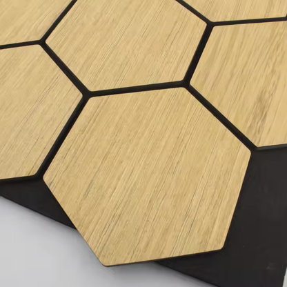 Wood Hexagon MDF Acoustic Interior Decorative Wall Panel