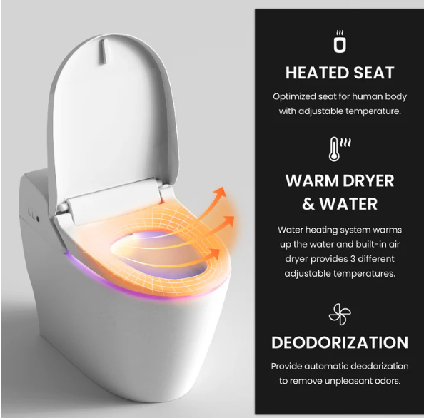 VOVO Smart Bidet Toilet with Auto Flushing TCB-8100W (Made in Korea)