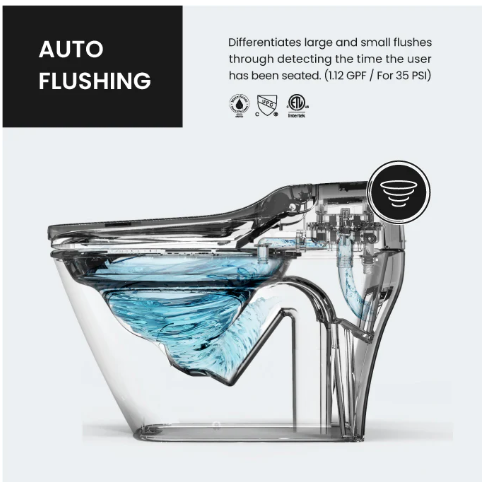 VOVO Smart Bidet Toilet with Auto Open and Close Lid TCB-090SA (Made in Korea)