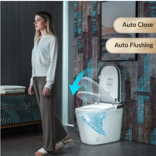 WOODBRIDGE Smart Bidet Toilet w/ Cleaning Foam Dispenser B0930S