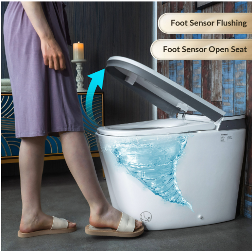 WOODBRIDGE Smart Bidet Toilet w/ Cleaning Foam Dispenser B0930S
