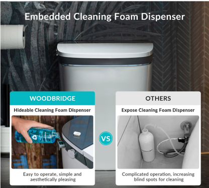 WOODBRIDGE Smart Bidet Toilet w/ Cleaning Foam Dispenser B0930S
