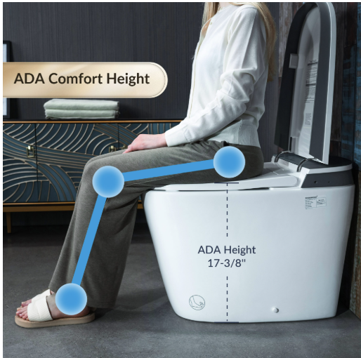 WOODBRIDGE Smart Bidet Toilet w/ Cleaning Foam Dispenser B0930S