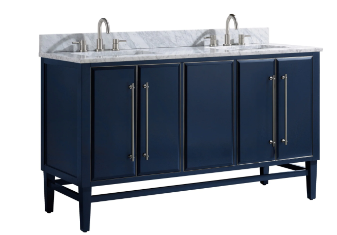 [CLEARANCE] Avanity Mason 60 in. Double Sink Bathroom Vanity [BASE ONLY]