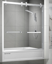 Load image into Gallery viewer, Viktor Double Sliding Bypass Shower Door
