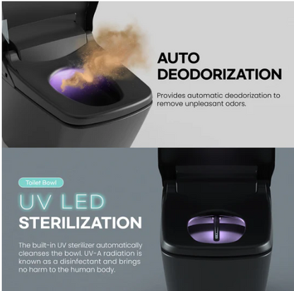 VOVO Smart Bidet Toilet with Auto Open and Close Lid TCB-090SA-B - Matte Black (Made in Korea)