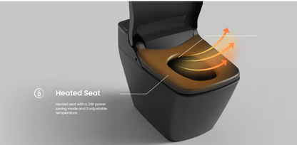 VOVO Smart Bidet Toilet with Auto Open and Close Lid TCB-090SA-B - Matte Black (Made in Korea)