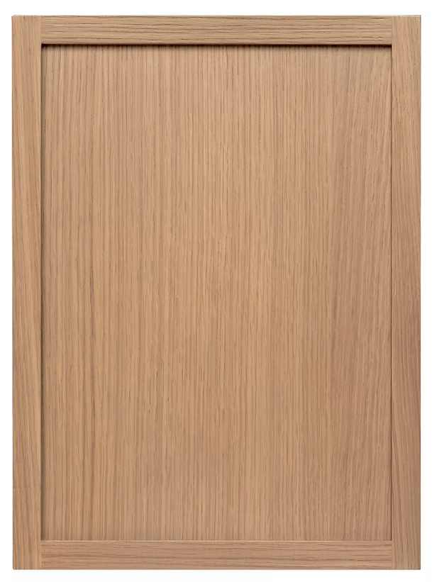 Frameless Slim Shaker Silken White Oak