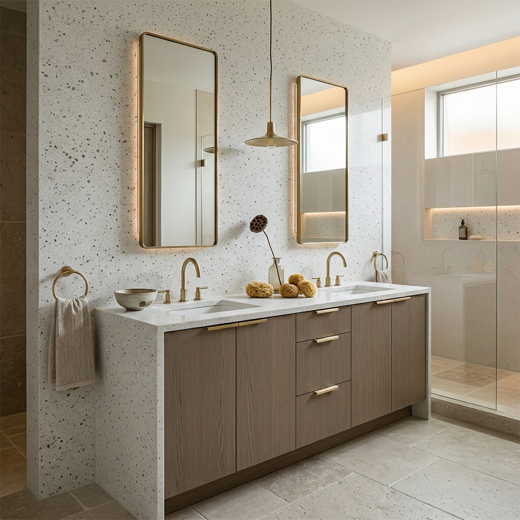 Sparkling White Quartz Slab