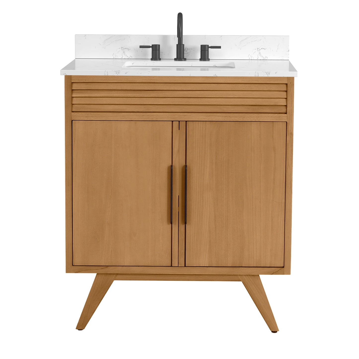 Taylor 30" Freestanding Bathroom Vanity with Stone Top and Vitreous China Undermount Sink