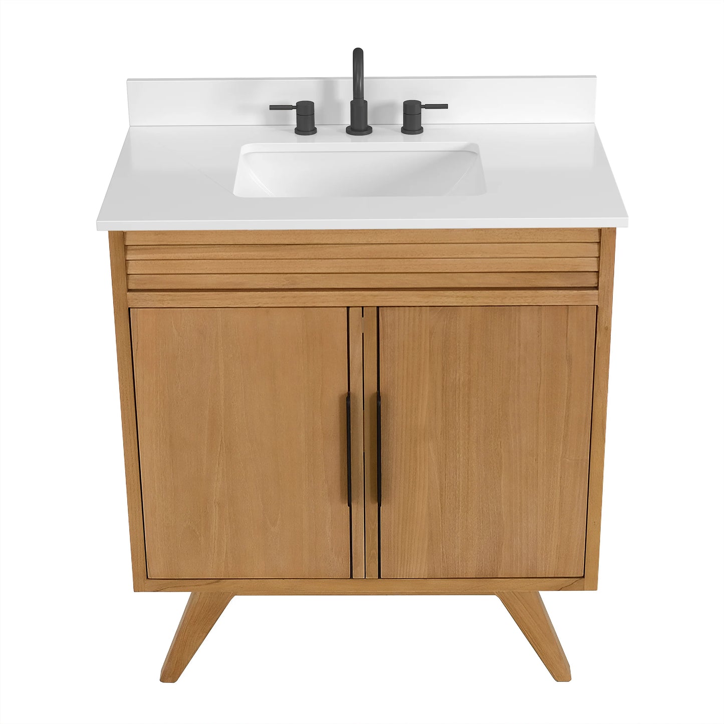 Taylor 30" Freestanding Bathroom Vanity with Stone Top and Vitreous China Undermount Sink