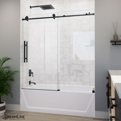Enigma-X Frameless Single Sliding Shower Door and Double Sided Handle
