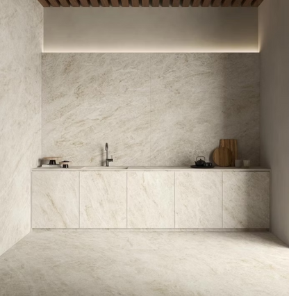Atlas Plan PorcelainTop™ Taj Mahal Porcelain Slab