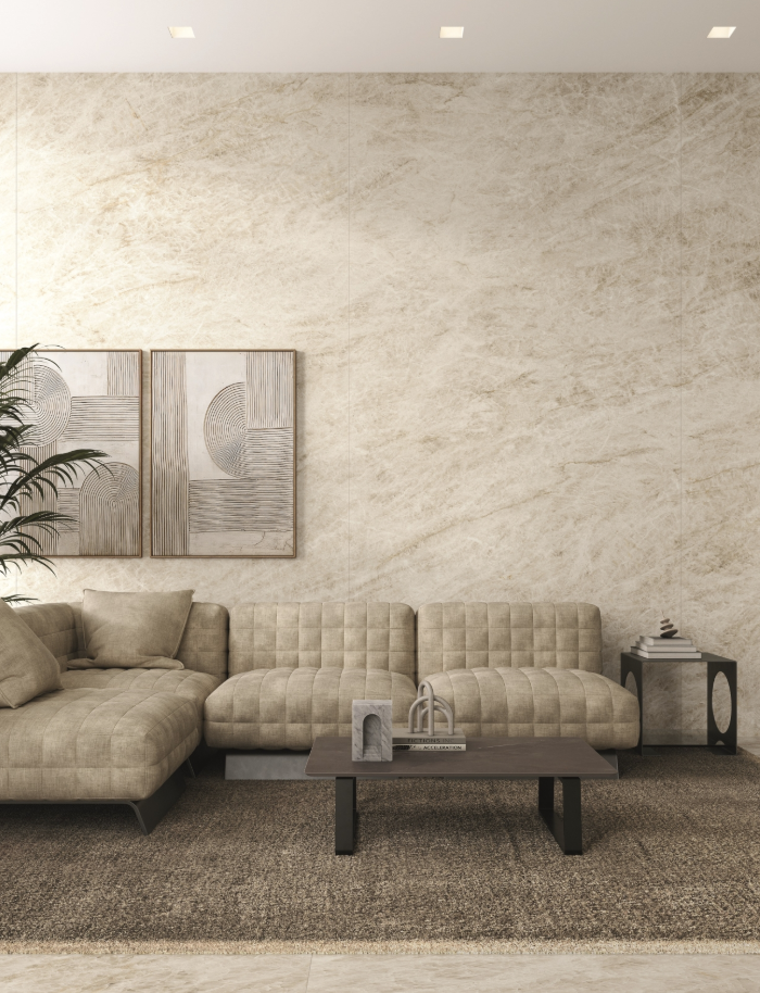 Atlas Plan PorcelainTop™ Taj Mahal Italian Porcelain Slab