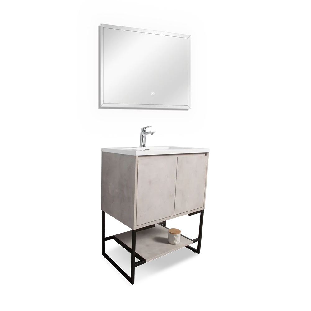 Alan 24" Freestanding Vanity With Reinforced Acrylic Sink