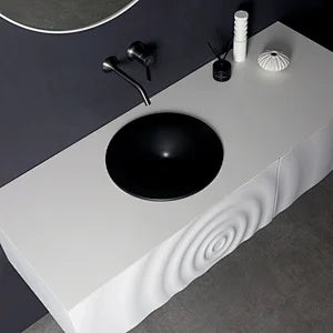 Ripple 53" Wall Mounted Vanity With Reinforced Acrylic Sink