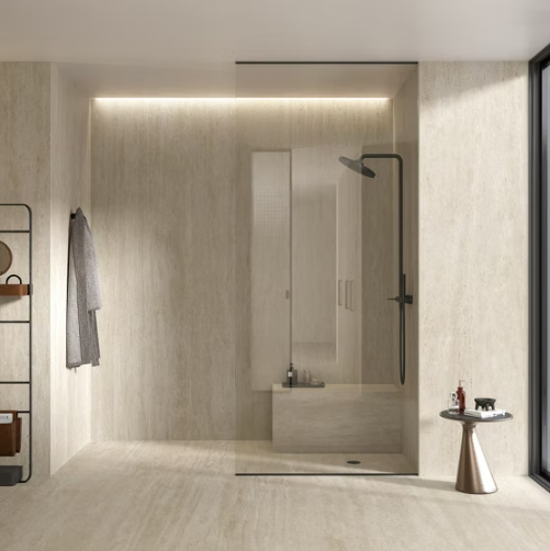 Atlas Concorde HybridSlab™ Travertine Pearl Rectified Porcelain Slab