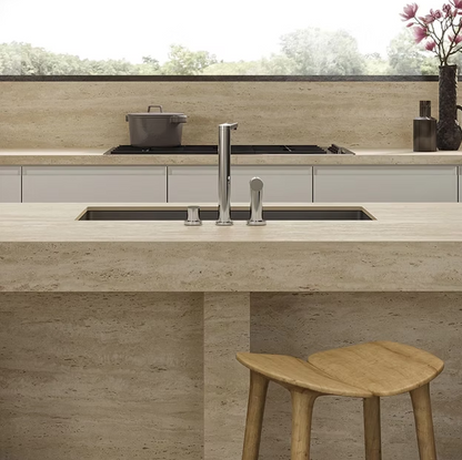 Atlas Plan PorcelainTop™ Travertine Sand Porcelain Slab