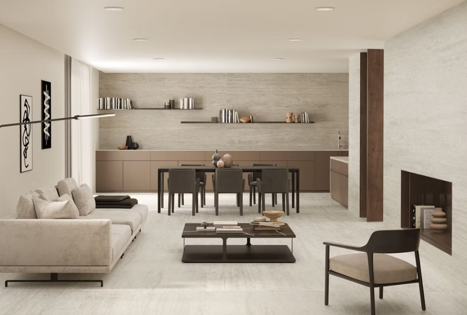 Atlas Concorde HybridSlab™ Travertine White Rectified Porcelain Slab