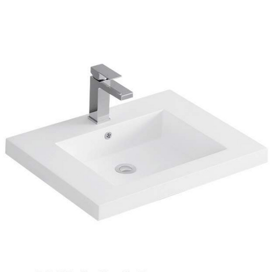 Sleek Intergrated Sink Acrylic Vanity Top