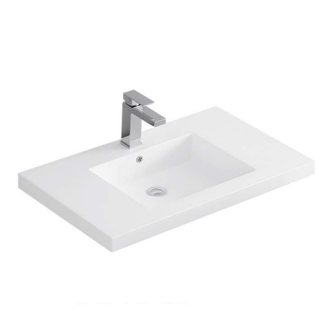 Sleek Intergrated Sink Acrylic Vanity Top