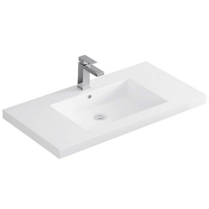 Sleek Intergrated Sink Acrylic Vanity Top