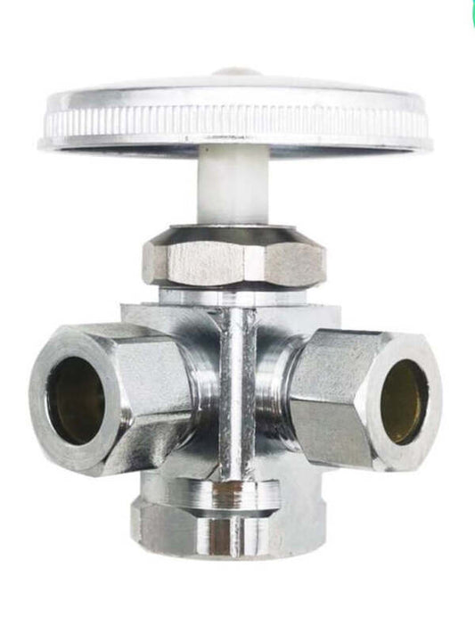 Quintus Dual Outlet Turn Angle Stop Valve